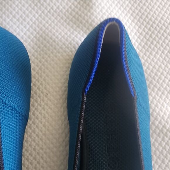 Rothy's Blue Flats Sleek Minimalist Design - Picture 4 of 10
